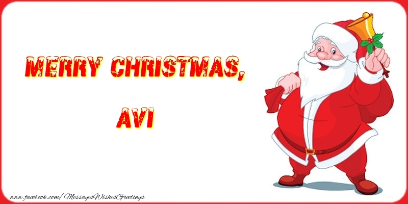 Greetings Cards for Christmas - Merry Christmas, Avi