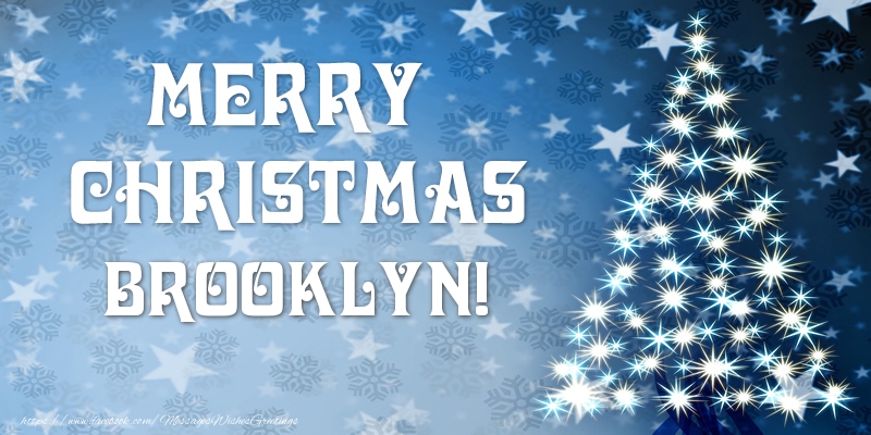 Greetings Cards for Christmas - Merry Christmas Brooklyn!