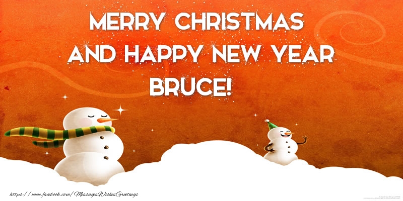  Greetings Cards for Christmas - Snowman | Merry christmas and happy new year Bruce!