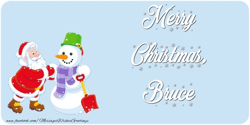  Greetings Cards for Christmas - Santa Claus & Snowman | Merry Christmas, Bruce