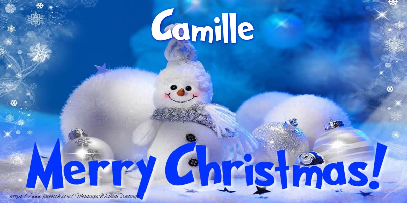 Greetings Cards for Christmas - Camille Merry Christmas!