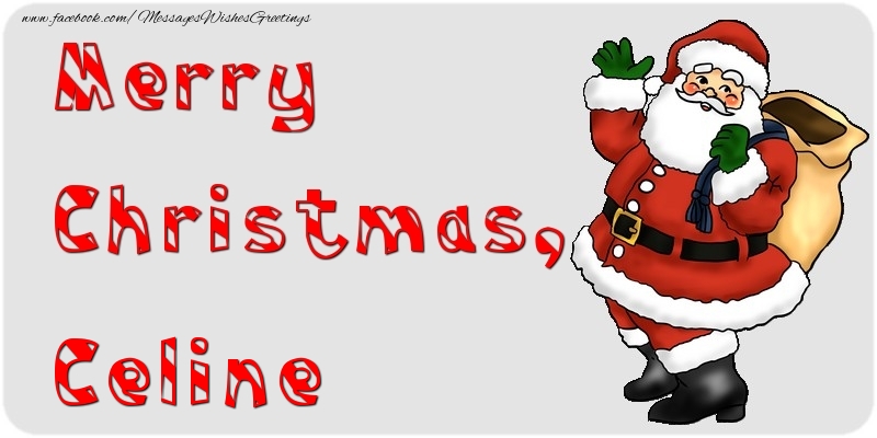 Greetings Cards for Christmas - Santa Claus | Merry Christmas, Celine