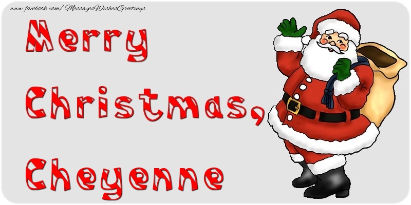 Greetings Cards for Christmas - Santa Claus | Merry Christmas, Cheyenne