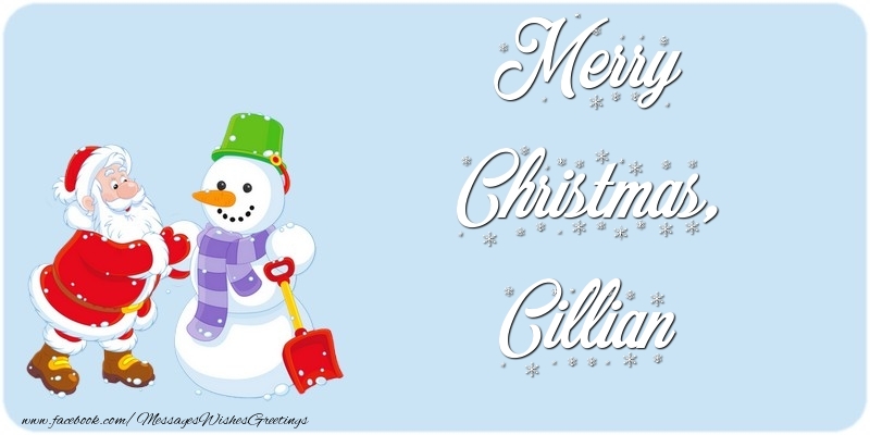 Greetings Cards for Christmas - Merry Christmas, Cillian