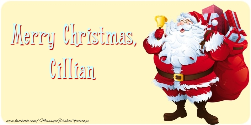 Greetings Cards for Christmas - Merry Christmas, Cillian