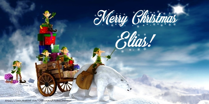 Greetings Cards for Christmas - Animation & Gift Box | Merry Christmas Elias!