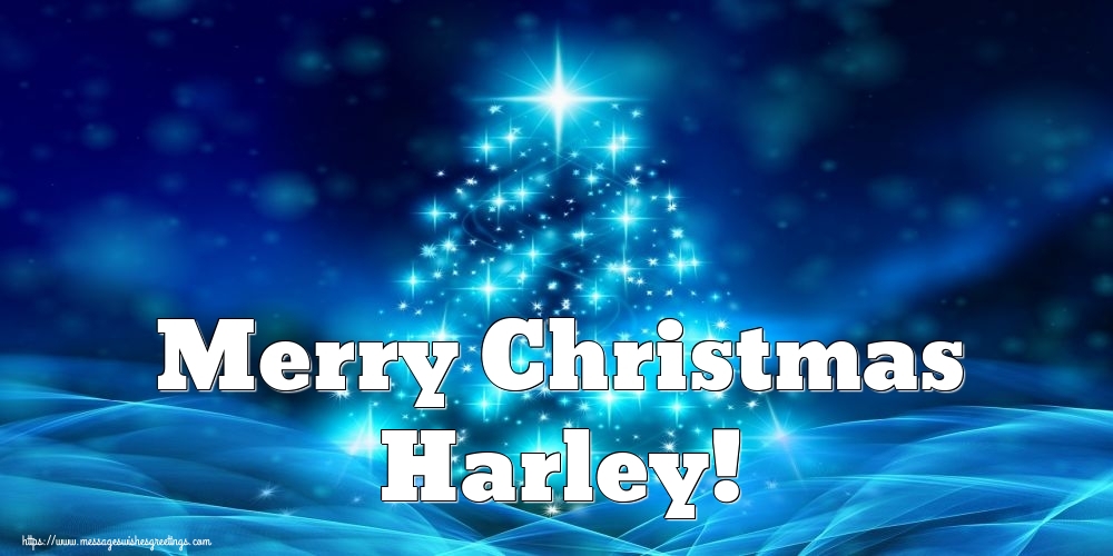 Greetings Cards for Christmas - Merry Christmas Harley!