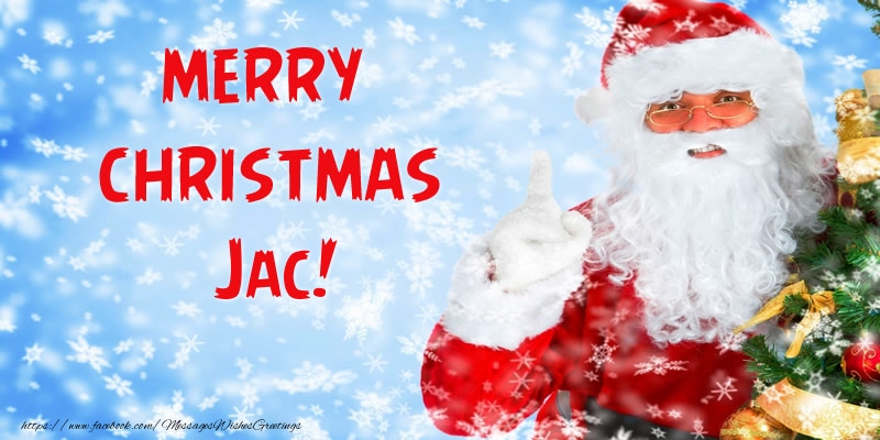 Greetings Cards for Christmas - Santa Claus | Merry Christmas Jac!