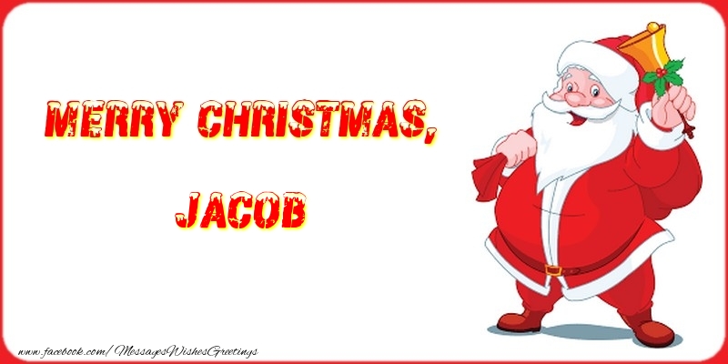 Greetings Cards for Christmas - Merry Christmas, Jacob