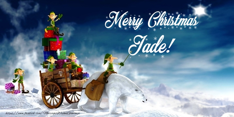 Greetings Cards for Christmas - Merry Christmas Jade!