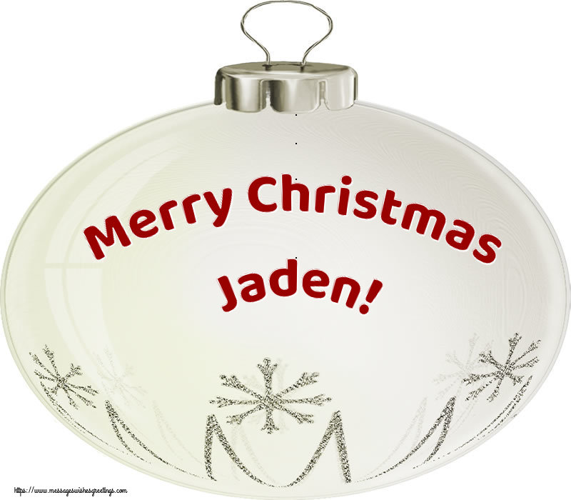 Greetings Cards for Christmas - Christmas Decoration | Merry Christmas Jaden!