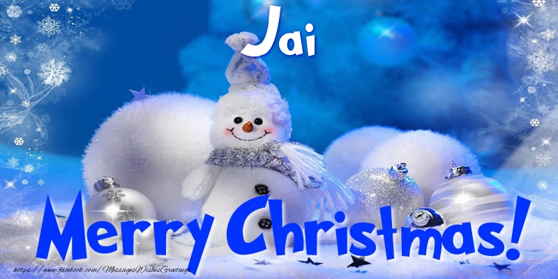 Greetings Cards for Christmas - Jai Merry Christmas!