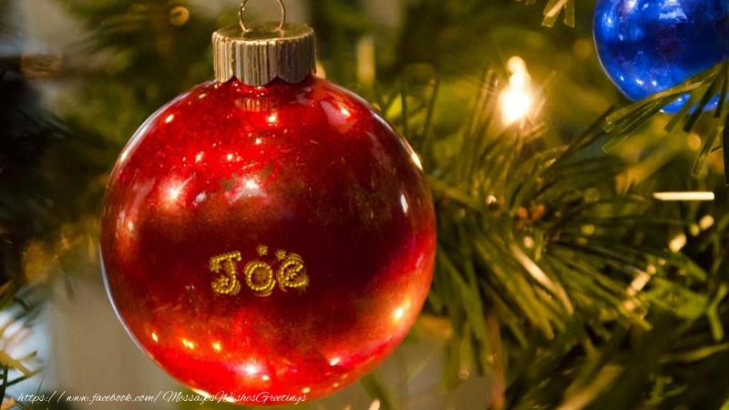 Greetings Cards for Christmas - Christmas Decoration | Your name on christmass globe Joe