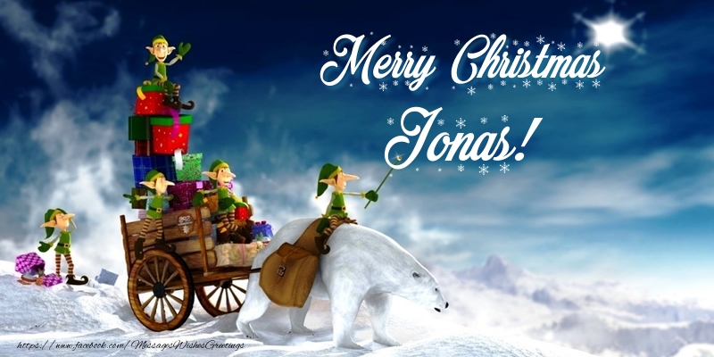 Greetings Cards for Christmas - Merry Christmas Jonas!