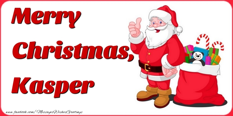 Greetings Cards for Christmas - Merry Christmas, Kasper