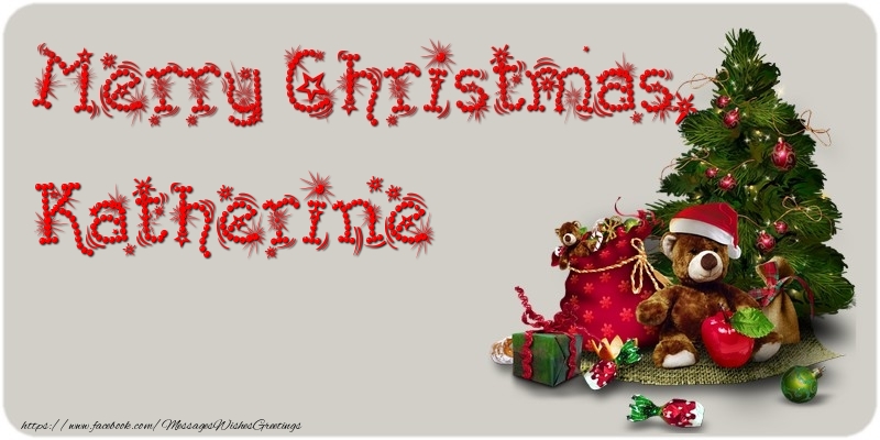  Greetings Cards for Christmas - Animation & Christmas Tree & Gift Box | Merry Christmas, Katherine