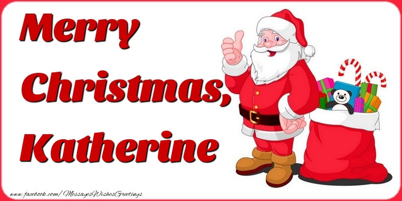  Greetings Cards for Christmas - Gift Box & Santa Claus | Merry Christmas, Katherine