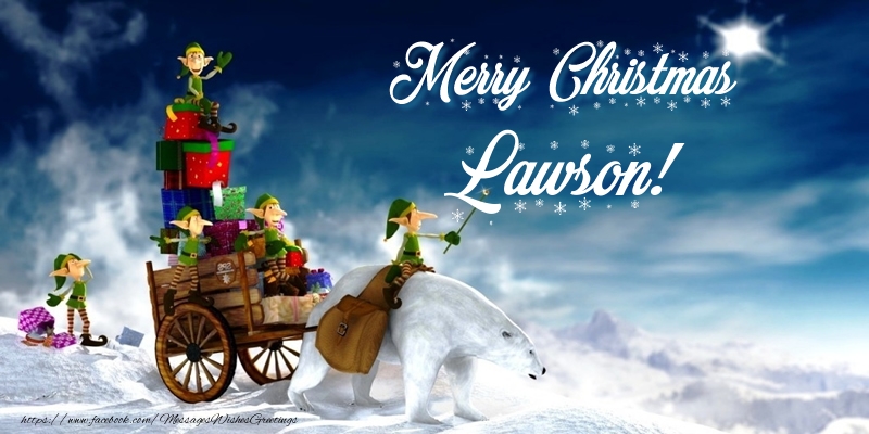 Greetings Cards for Christmas - Animation & Gift Box | Merry Christmas Lawson!