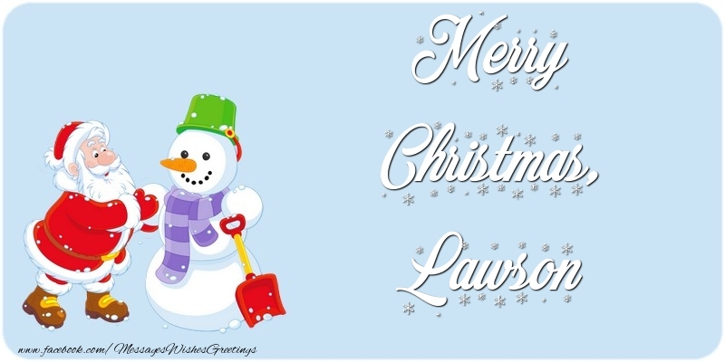 Greetings Cards for Christmas - Merry Christmas, Lawson