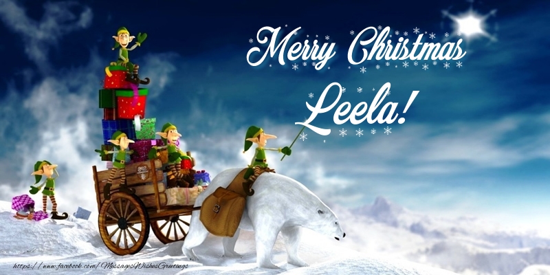 Greetings Cards for Christmas - Animation & Gift Box | Merry Christmas Leela!