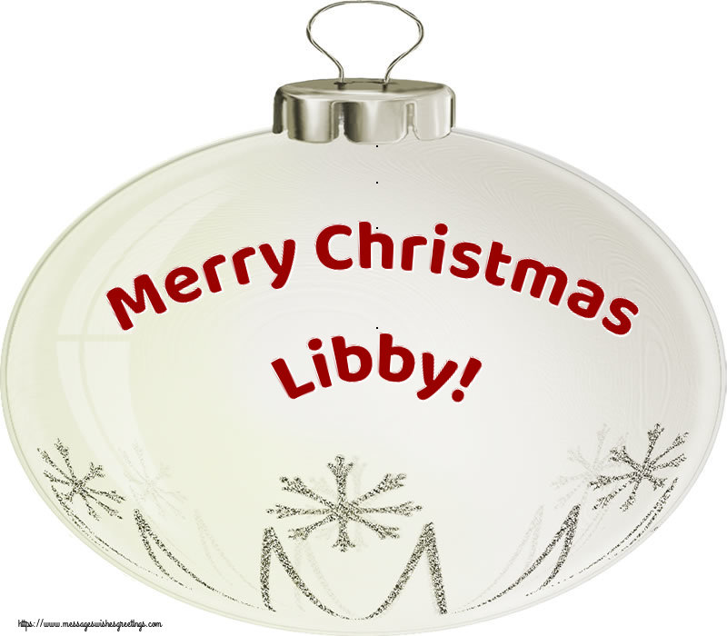 Greetings Cards for Christmas - Merry Christmas Libby!