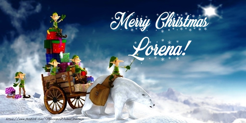 Greetings Cards for Christmas - Animation & Gift Box | Merry Christmas Lorena!