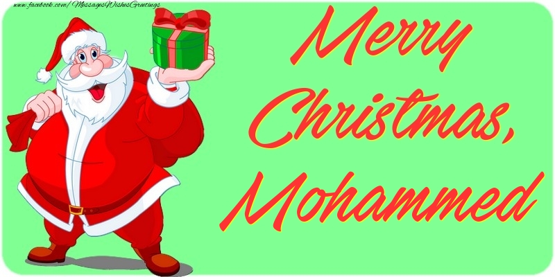 Greetings Cards for Christmas - Merry Christmas, Mohammed