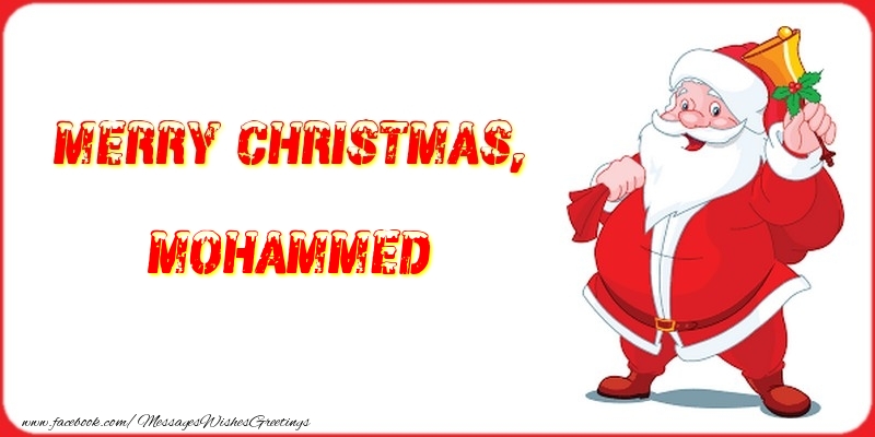 Greetings Cards for Christmas - Merry Christmas, Mohammed