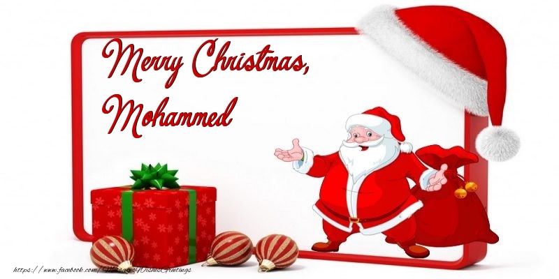 Greetings Cards for Christmas - Merry Christmas, Mohammed