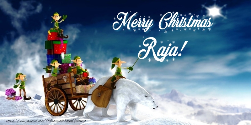 Greetings Cards for Christmas - Animation & Gift Box | Merry Christmas Raja!