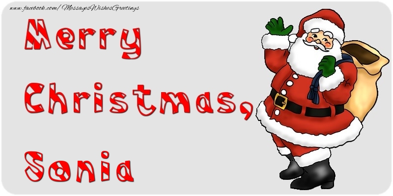 Greetings Cards for Christmas - Santa Claus | Merry Christmas, Sonia