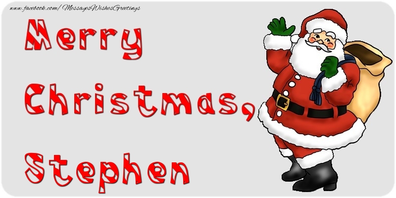 Greetings Cards for Christmas - Santa Claus | Merry Christmas, Stephen