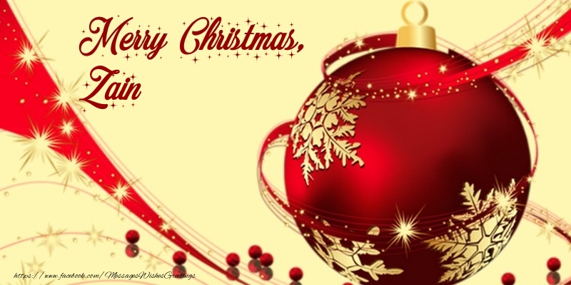 Greetings Cards for Christmas - Christmas Decoration | Merry Christmas, Zain