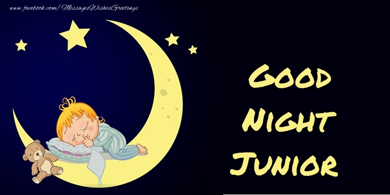 Greetings Cards for Good night - Moon | Good Night Junior