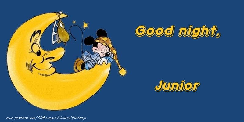 Greetings Cards for Good night - Animation & Moon | Good night, Junior