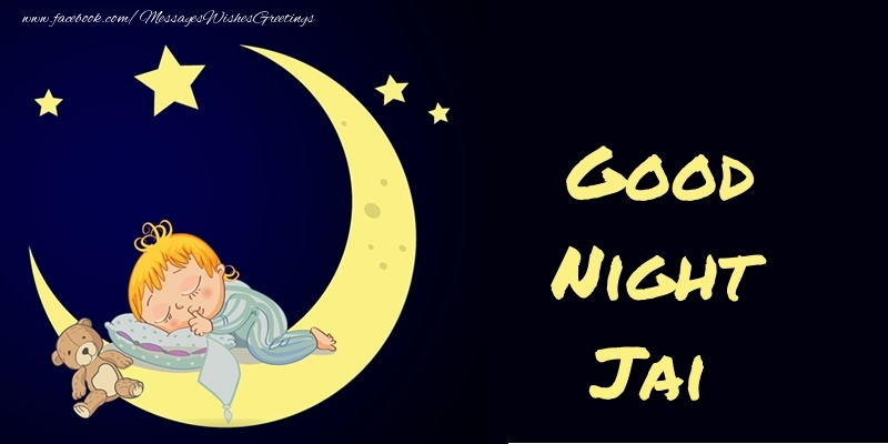  Greetings Cards for Good night - Moon | Good Night Jai