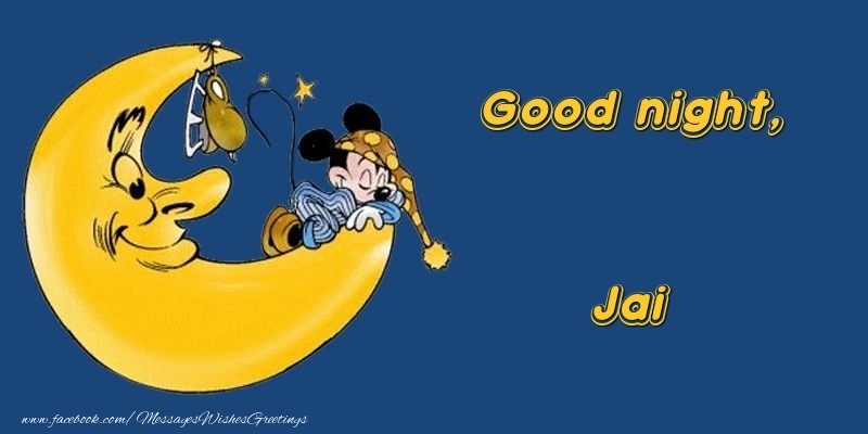  Greetings Cards for Good night - Animation & Moon | Good night, Jai