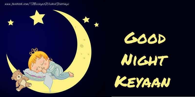 Greetings Cards for Good night - Good Night Keyaan