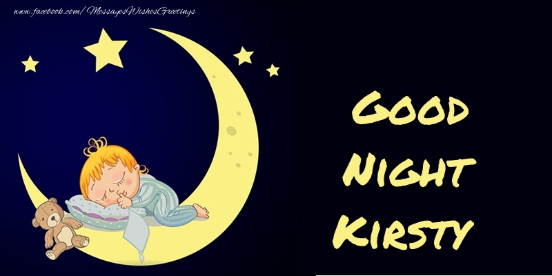  Greetings Cards for Good night - Moon | Good Night Kirsty