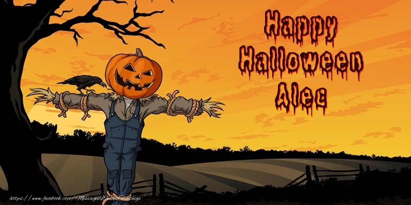 Greetings Cards for Halloween - Happy Halloween Alec