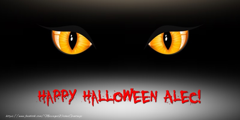 Greetings Cards for Halloween - Happy Halloween Alec!