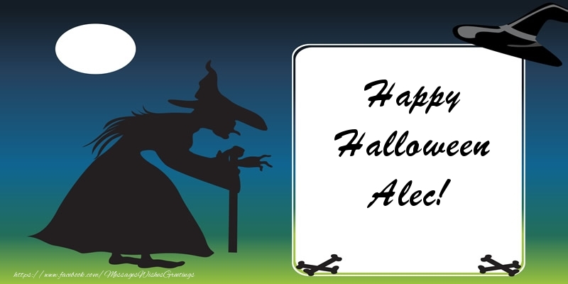 Greetings Cards for Halloween - Happy Halloween Alec!