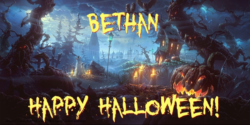 Greetings Cards for Halloween - Bethan Happy Halloween!