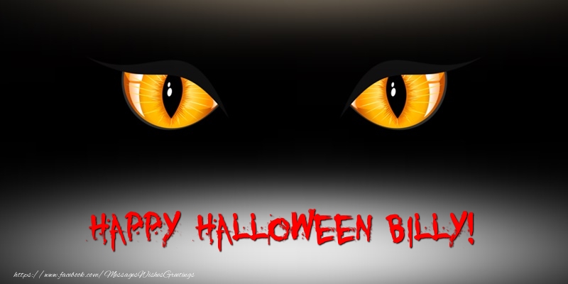 Greetings Cards for Halloween - Happy Halloween Billy!