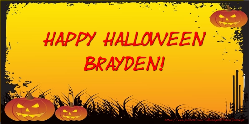  Greetings Cards for Halloween - Happy Halloween Brayden!