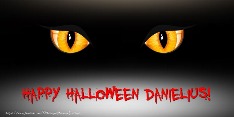 Greetings Cards for Halloween - Happy Halloween Danielius!