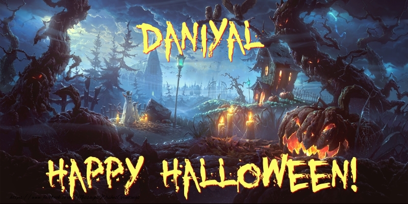 Greetings Cards for Halloween - Daniyal Happy Halloween!