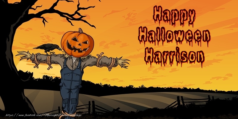 Greetings Cards for Halloween - Happy Halloween Harrison