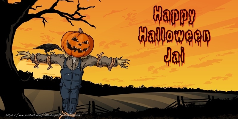 Greetings Cards for Halloween - Happy Halloween Jai