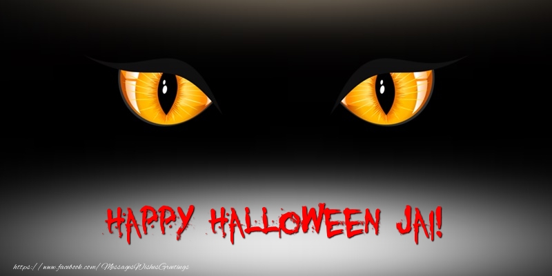 Greetings Cards for Halloween - Happy Halloween Jai!